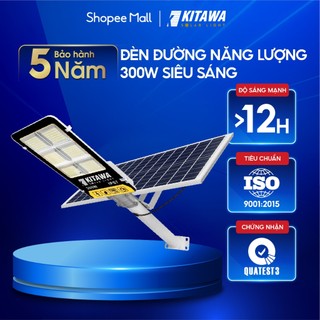 Đèn Đường Năng Lượng Mặt Trời 300W KITAWA BC1300-V; Bảo Hành 3 Năm; Chống Nước IP67