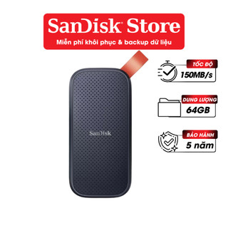 Ổ cứng di động ssd sandisk portable 1tb e30 800mb/s ‎sdssde30-1t00-g26 - bảo hành 3 năm