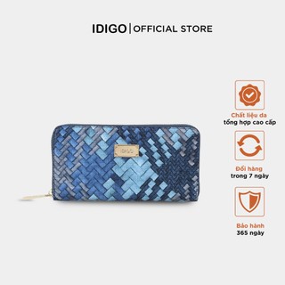 Ví nữ dài cầm tay hoạ tiết lập thể idigo fw2-401-00