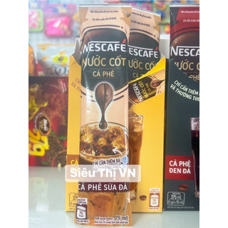 Nước cốt Nescafe đen đá, sữa đá 75ml