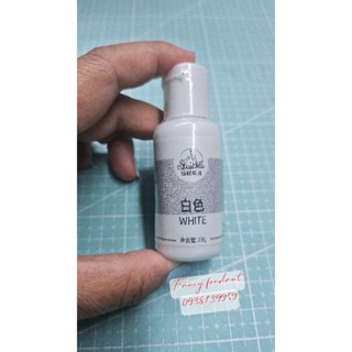Màu gel trắng thực phẩm lọ 23g dùng pha màu pastel, vẽ bóng mắt