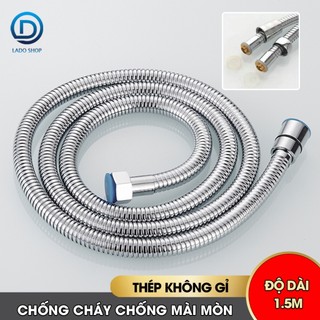 Ống dây vòi hoa sen 1.5m thép không rỉ chống cháy