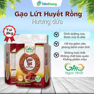Gạo lứt huyết rồng hương dứa - túi 2kg