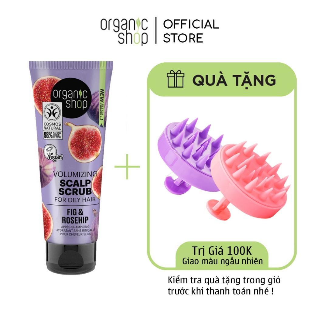Tẩy Tế Bào Chết Da Đầu Organic Shop Giúp Tóc Bồng Bềnh Và Kiềm Dầu Chiết Xuất Từ Quả Sung Ngọt Mỹ Dung Tích 75Ml