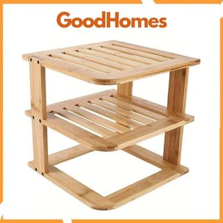 Kệ gỗ tre để đồ 3 tầng đa năng _ MINTIOS