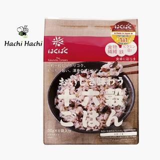 Hỗn hợp 16 loại ngũ cốc Hakubaku 180g (30g x 6 gói) - Hachi Hachi Japan Shop