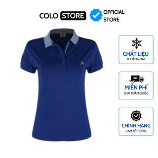 Áo thun thể thao nữ cổ dệt sọc colo xanh bích cl2525256 nhỏ