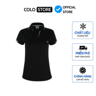 Áo thun thể thao nữ cổ vải COLO Đen CL1606778