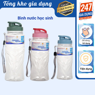 Bình nước học sinh nhựa việt nhật 550ml 750ml 900ml