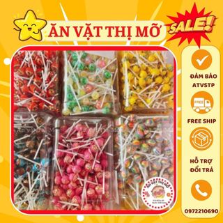 Combo 50 chiếc kẹo mút mini mix các vị trái cây cho bé