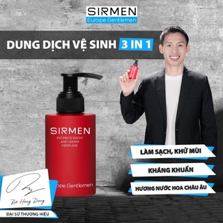 Dung dịch vệ sinh nam SIRMEN Europe Gentlemen - Cao cấp,sang trọng,hương nước hoa Châu Âu