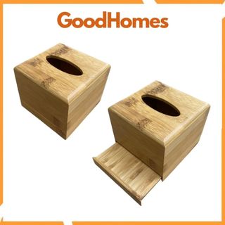 Hộp đựng giấy ăn gỗ tre cao cấp