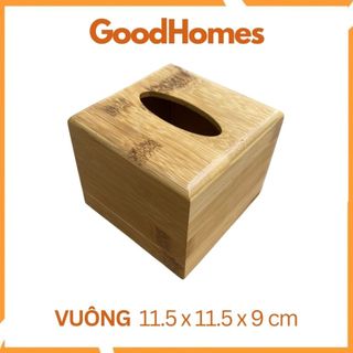 Hộp đựng giấy ăn gỗ tre cao cấp