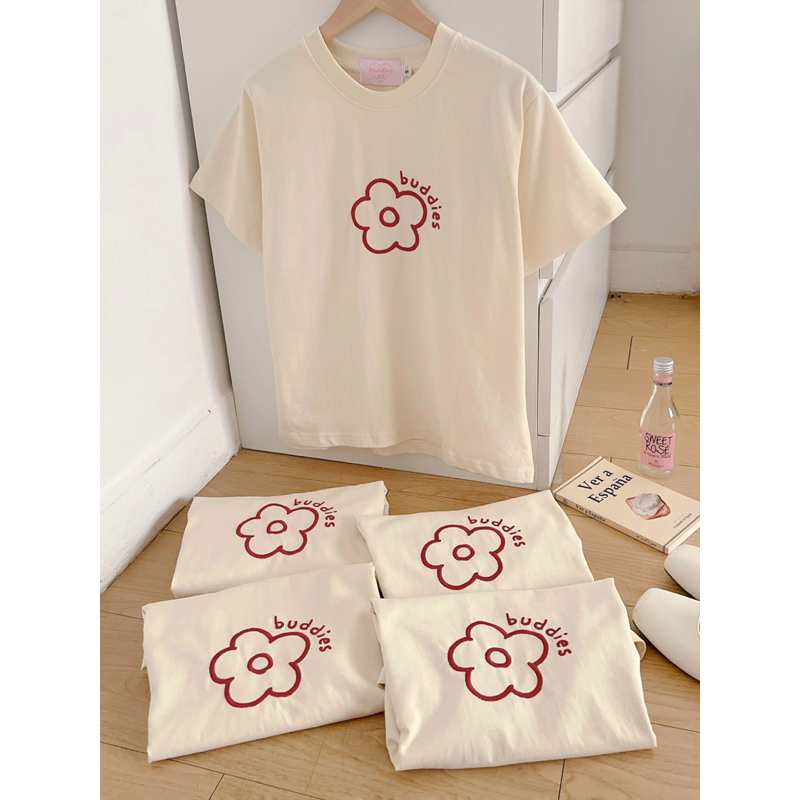 Áo babytee nữ thêu Hoa Buddies No2 - Buddies.25