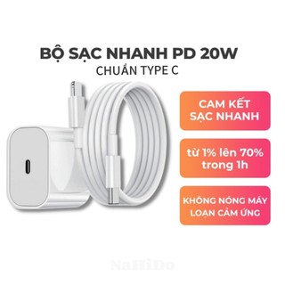 Sạc nhanh PD 20W Không Nóng Máy, An Toàn Ổn Định bảo hành 12 tháng NaHiDo