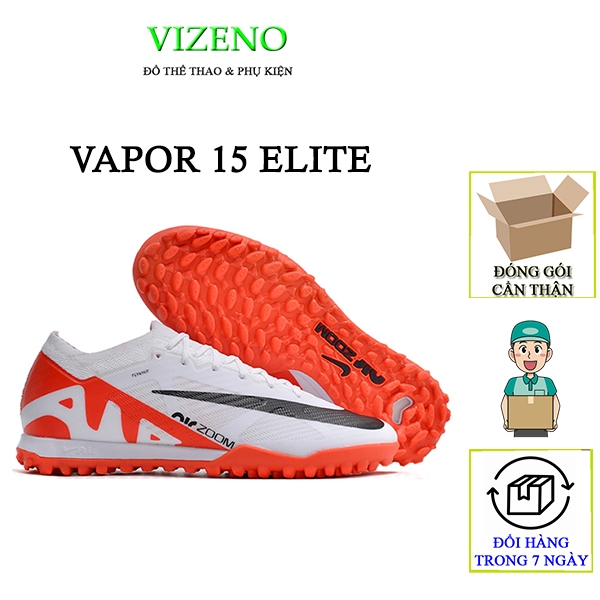 Giày đá bóng Vapor 15 elite cổ lửng, màu trắng