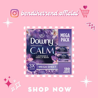 [AUTH-ĐỦ BILL] GIẤY THƠM QUẦN ÁO DOWNY INFUSIONS CALM LAVENDER & VANILLA BEAN MEGA SHEET