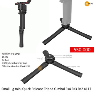 Smal mini tripod gắn gimbal rs4 rs3 rs2 16cm full kim loại 4117