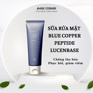  Sữa rửa mặt Blue Copper Peptide LUCENBASE cấp ẩm chống lão hoá giảm viêm 120g 