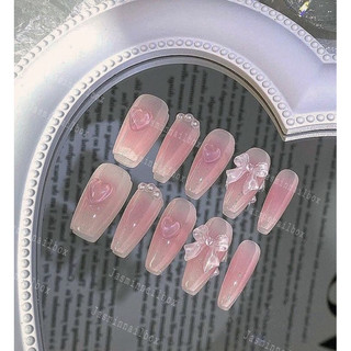 [Mã NHUQAD giảm 10% đơn 100k] [NAIL BOX] Nailbox móng úp thiết kế sẵn mẫu thạch nude đính charm