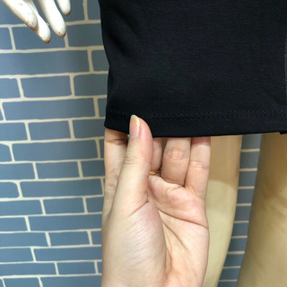 đầm thun đen dây kéo kiểu 2hand