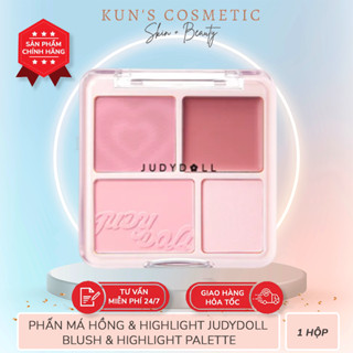 Phấn Má Hồng Bắt Sáng Judydoll Highlight Blush & Highlight Palette 1hộp