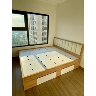 Bộ ốp đầu giường bọc da decor phòng ngủ sang trọng (1m2=>2m2) cao 36cm