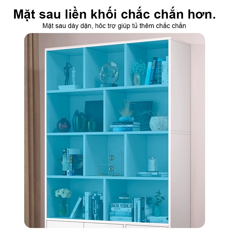 MY Kệ Sách Gỗ Tủ đựng đồ Nhiều Ngăn Chất Liệu MDF Chống Nước Tốt Có Nhà Phong Cách Hiện đại | BigBuy360 - bigbuy360.vn
