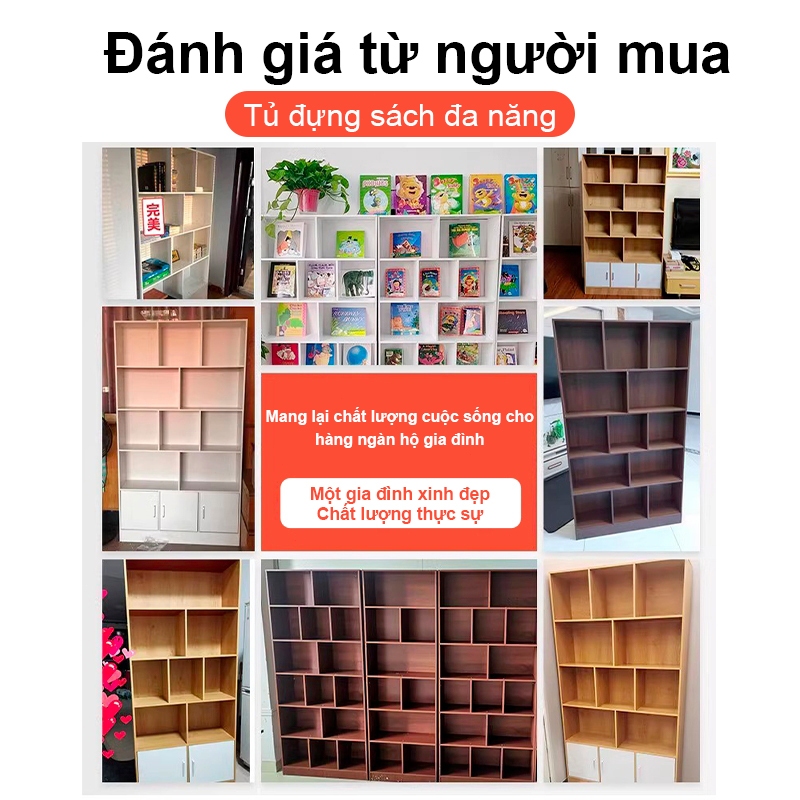 MY Kệ Sách Gỗ Tủ đựng đồ Nhiều Ngăn Chất Liệu MDF Chống Nước Tốt Có Nhà Phong Cách Hiện đại | BigBuy360 - bigbuy360.vn