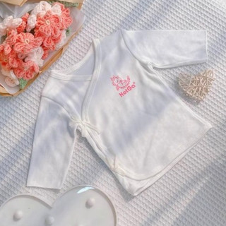 Áo Cho Bé Sơ Sinh Dạng Cột Dây Vải Cotton Co Giãn Mềm Có Tay Ngắn,Tay Dài HotGa Cho Bé Dưới 5Kg