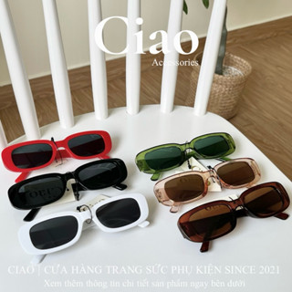 [HOẢ TỐC 1H] Kính mát/ Kính thời trang thiết kế bản vuông mã 01 phong cách Ciao accessories