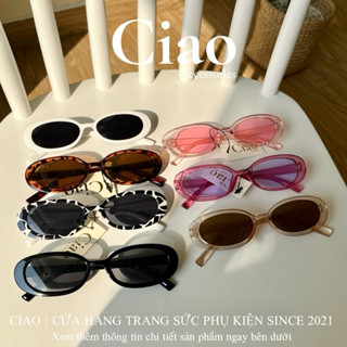 [HOẢ TỐC 1H] Kính mát/ Kính thời trang bản oval mã 02 phong cách Ciao accessories