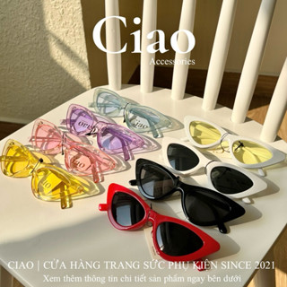 [HOẢ TỐC 1H] Kính mát/ Kính thời trang thiết kế bản tam giác mã 03 phong cách Ciao accessories