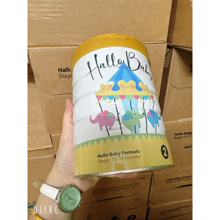 Sữa bột hallo baby nhập khẩu từ đan mạch số 1-2 hộp 800g