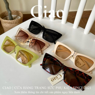 [HOẢ TỐC 1H] Kính mát/ Kính mắt thiết kế bản vuông mã 08 phong cách trendy Ciao accessories