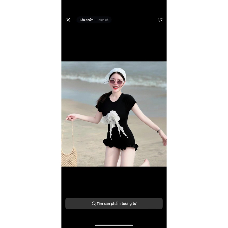 Jumpsuit đồ bơi 1 mảnh, KÈM KHĂN ĐỘI ,SET BIKINI 2 dây nơ liền thân phối bèo ÔM SÁT tôn dáng gợi cảm phong cách hàn quốc | BigBuy360 - bigbuy360.vn