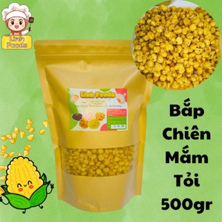 Bắp Chiên Mắm Xóc Tỏi Ớt - Mẫu Túi Zip Kraft 500gr