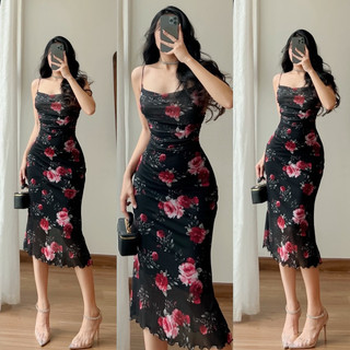 Đầm body đuôi cá dây mảnh