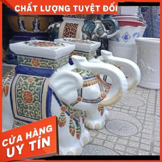 Đôn voi, đôn kệ cây cảnh, con voi xưa, con voi gốm xứ