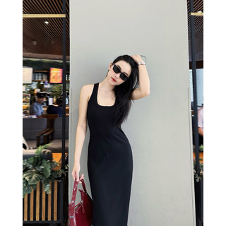 Đầm Ba Lỗ Dáng Dài Basic MayChoose Màu Pastel Freesize