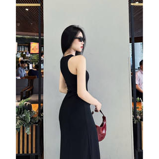 Đầm Ba Lỗ Dáng Dài Basic MayChoose Màu Pastel Freesize