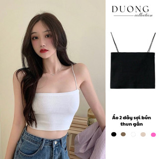 Áo 2 dây sợi bún , áo hai dây sợi bún thun gân duongcollection
