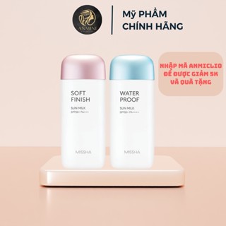 Kem Chống Nắng Missha Nâng Tông SPF50+ PA+++ 70ml All Around Safe Block Velvet Finish Sun Milk Dành cho Da Dầu , DA Khô.