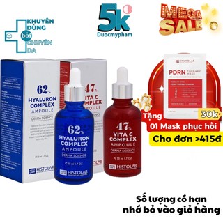 Tinh Chất Histolab 62% và Vita C 47%- Cấp Ẩm, Phục Hồi, Dưỡng Trắng Da (50ml)