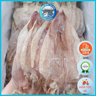 Khô Mực Câu Mình Dày Thịt Ngọt Size 30-40 con [Loại 1] Mực Mới Phơi Trực Tiếp Trên Tàu Có Hỏa Tốc