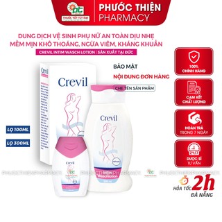 Dung Dịch Vệ Sinh Phụ Nữ Ngăn Ngừa Viêm Nhiễm Phụ Khoa Crevil Intim Waschlotion 300ml