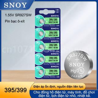 Vỉ 5 viên pin đồng hồ sony 395 sr927sw ag7 1,55v