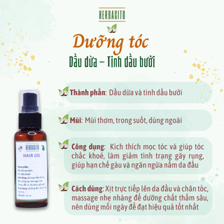Dưỡng tóc Dầu dừa tinh dầu Bưởi