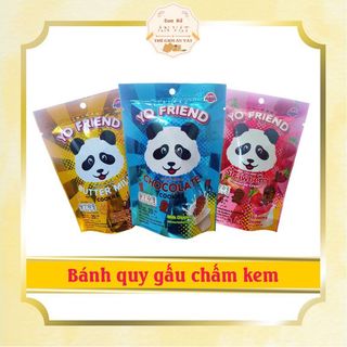 Bánh gấu kem Yo Friend Thái Lan 20g/gói - chocolate | dâu | bơ - Kem chấm siêu ngon