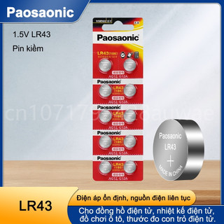 Pin panasonic lr43 186 ag12 386 sr43 panasonic chính hãng alkaline cho đồng hồ, thiết bị điện tử...